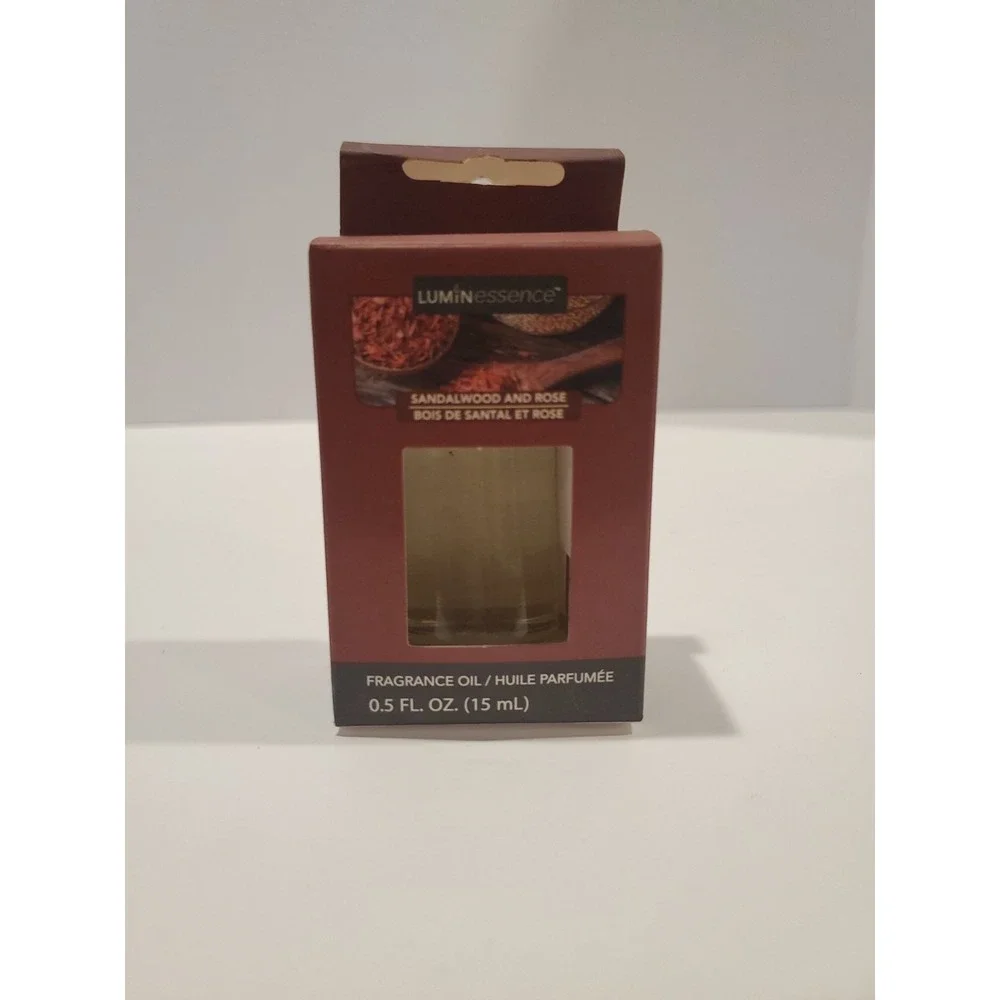 New Luminessence Lot of 2 Sandalwood & rose / Green Tea & Bamboo .5FL bottles